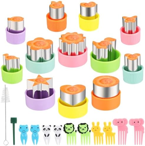 24-Piece Vegetable Cutter Shapes Set for Kids