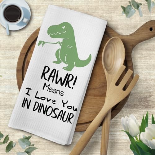 Hilarious Dinosaur Bathroom Towels for the Kitchen