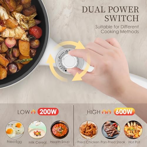 Audecook Compact Electric Hot Potrapid cooking for steaksoupeggnoodlesOatmeal
