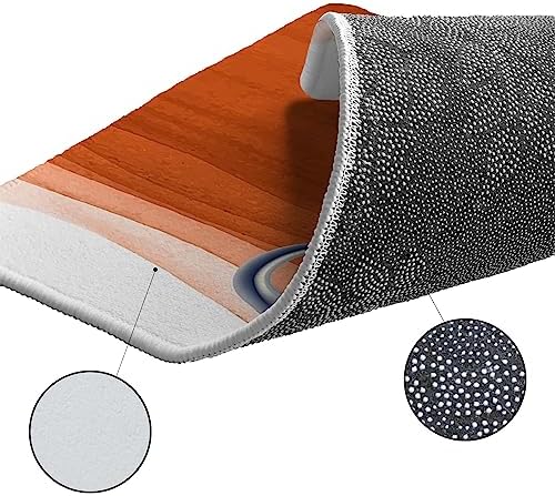 Cozy Burnt Orange Kitchen Rugs