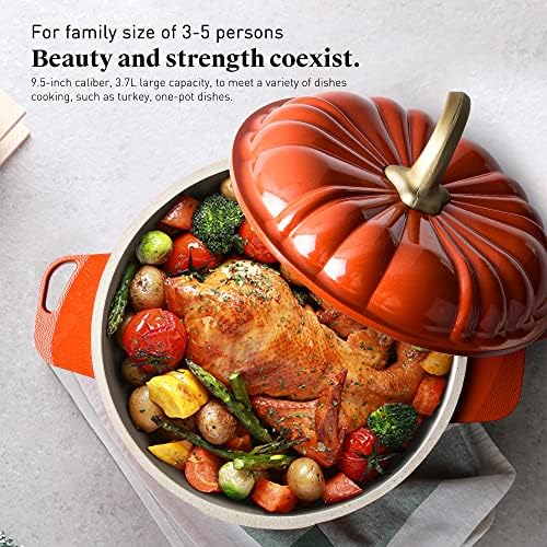 Whimsical Nonstick Pumpkin Soup Pot Halloween gift for professionals and home cooks
