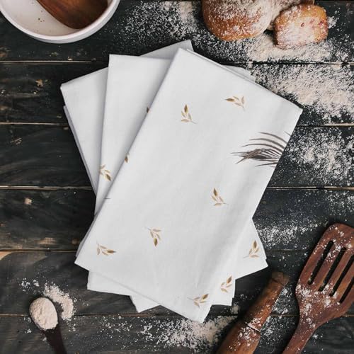 ZOE GARDEN Tropical Palm Leaves Kitchen Towels 2-Pack