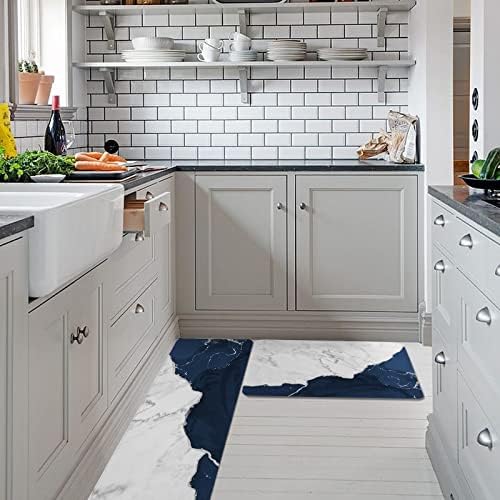 Navy Blue Kitchen Rugs Set