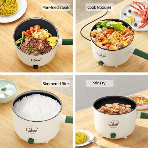Mihoho Dual-Powered Electric Shabu Shabu Pot with Steamer