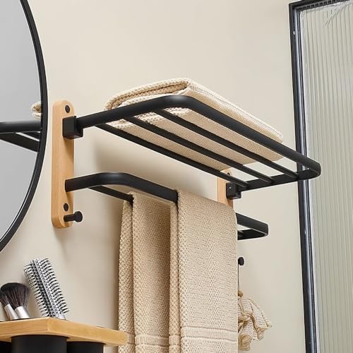 FOLDABLE towel rack with bars for the bathroom