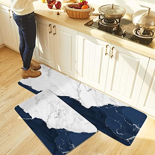Navy Blue Kitchen Rugs Set