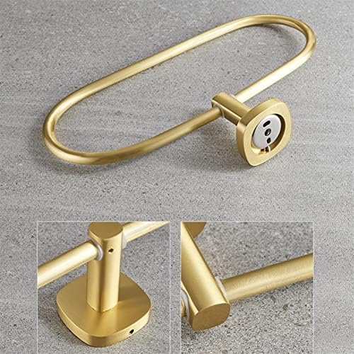 Wall-Mounted Gold-Alphabet Towel Holder