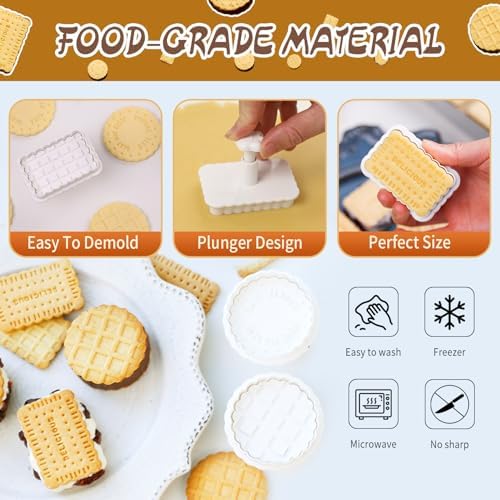 GROWTAIL 4pc Cookie Cutters Set Perfect for Baking Fun