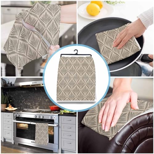 Vintage Brown Microfiber Kitchen Towel