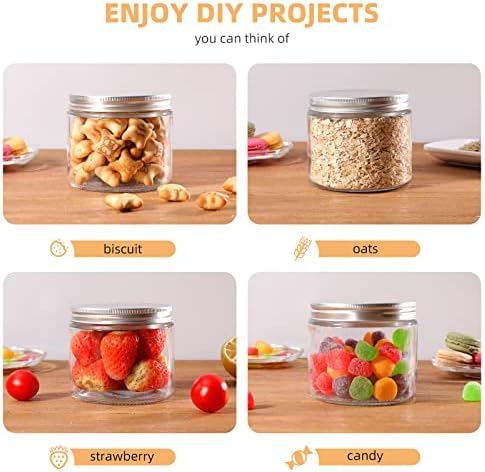 Mini Mason Jars 6-Pack Sealed Lids and Labels for DIY