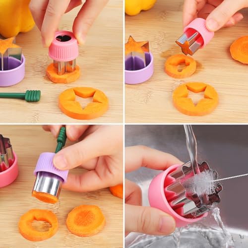 24-Piece Vegetable Cutter Shapes Set for Kids