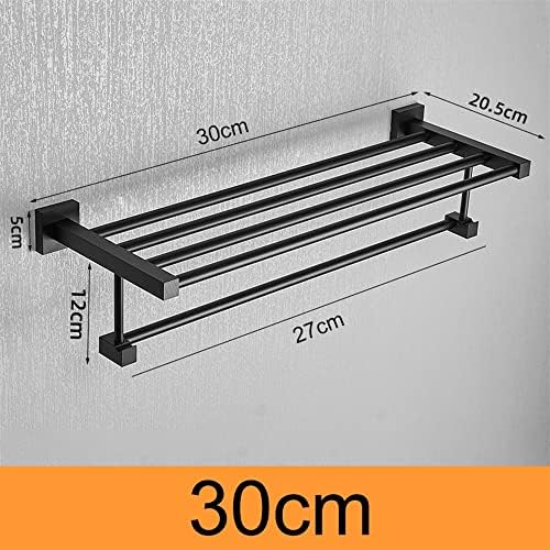 Seize Organized Bathroom Space with NO Screws Required 30cm Aluminum Towel Rack