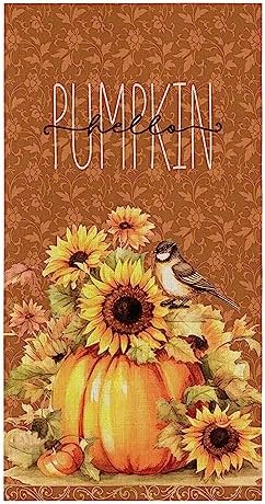 18x28 Retro Pumpkins Microfiber Dish Towels Set Durable Eco-Friendly
