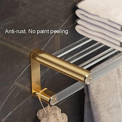 Towel Rack Black Acrylic Towel Holder for Bathroom Home Organization Tool