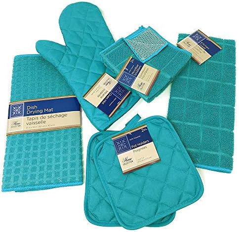 Home Collection- 2 Quilted Pot Holders More Turquoise
