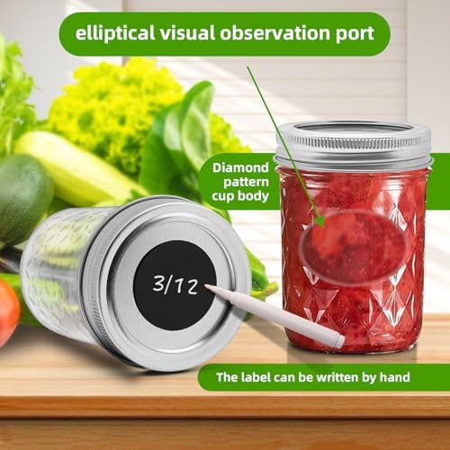 Precise High-Quality 16 oz Mason Jars Set