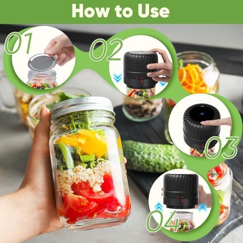 Electric Vacuum Sealer for Mason Jars