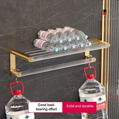 Towel Rack Black Acrylic Towel Holder for Bathroom Home Organization Tool
