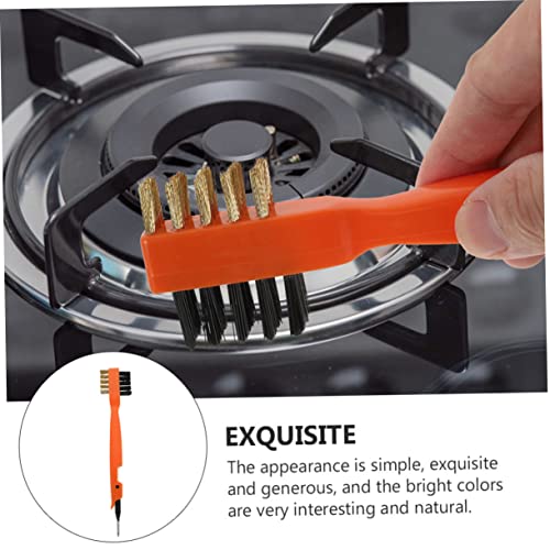 PartyKindom 2 Pcs Copper Wire Brush for Cooktop and Kitchen Cleaning