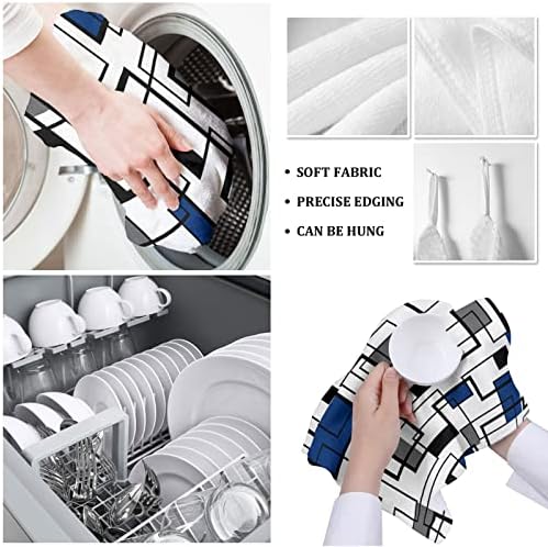 Double Geometric Kitchen Towels