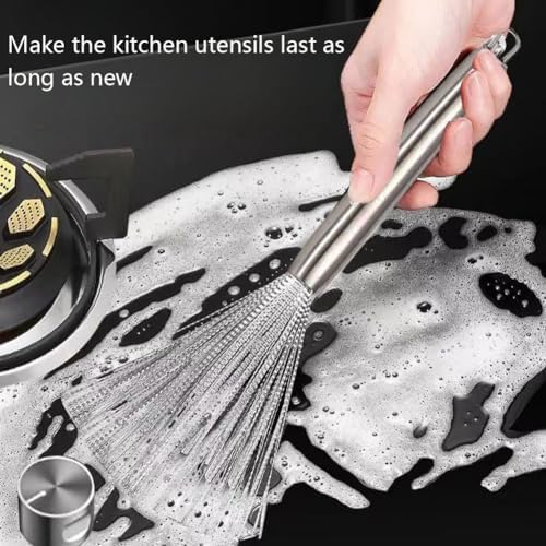 Stainless Steel Pot Brush Kitchen Sink Finder