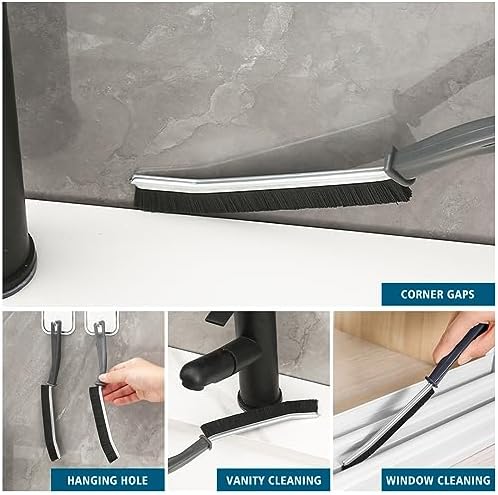 Hard Bristle Crevice Cleaning Brush for Kitchen Bathroom Window Multifunctional Gradient
