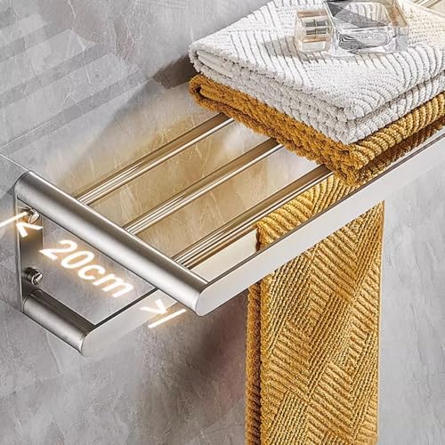 ANNBK A Stainless Steel Towel Hanger Black 60CM