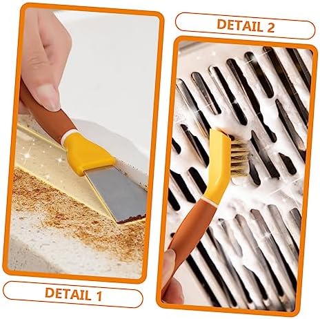 Healeved Bathroom Scrub Brush - Convenient stainless steel scrub brush for home cleaning