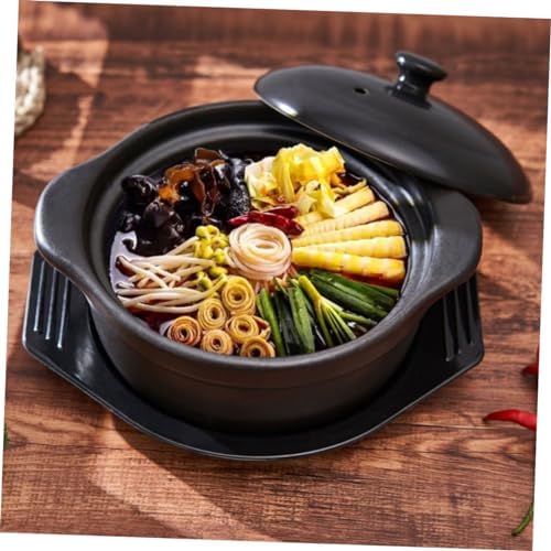 Ceramic Casserole Pot-StemlessHeat-ResistantQuick-WarmingStylish Design