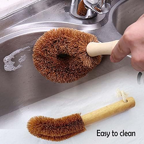 Grehge Kitchen Scrub Brush Set All Natural Family-Friendly