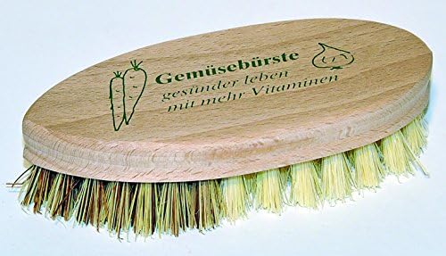 Natural Vegetable Brush - German Made with 5 14 Inch Handle