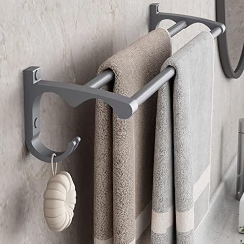 LUCEAE Double Towel Bar Space Aluminum Towel Holder