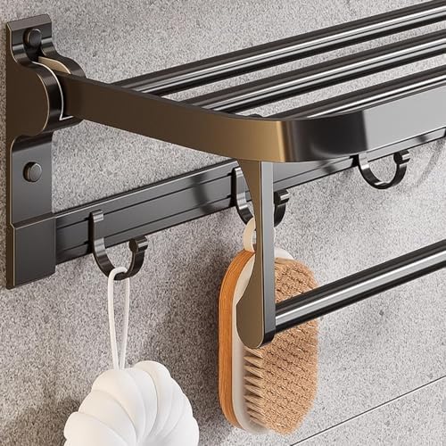 ANNBKA Aluminum Foldable Towel Rack 50cm