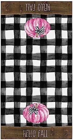ZOE GARDEN Thanksgiving Pumpkin Kitchen Towels 18x28