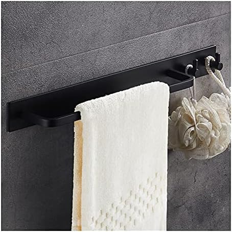 Black Aluminum Brushed Bathroom Towel Rail