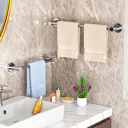 Stainless Steel Wall Towel Rail Space-Saving Rust-Proof for Kitchen Bathroom
