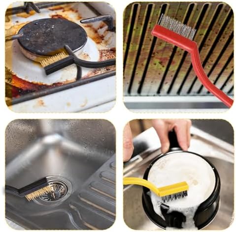 5 Pack Kitchen Cleansing Brush Set with Scraper