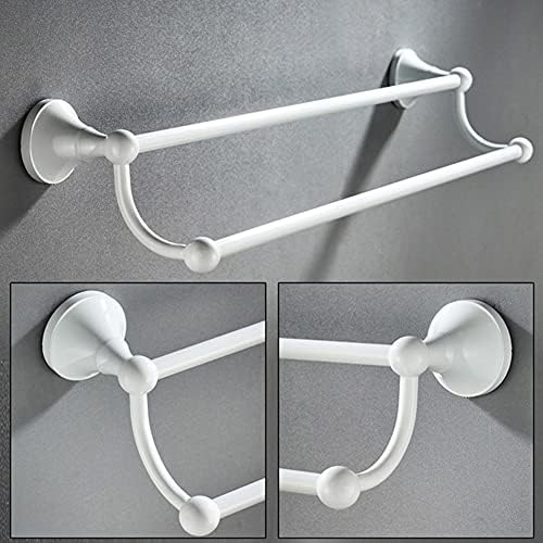 Stylish White Gold Wall-Mounted Towel Rail