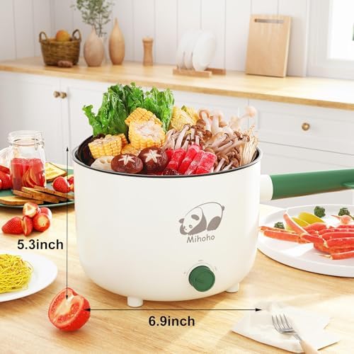 Mihoho Dual-Powered Electric Shabu Shabu Pot with Steamer