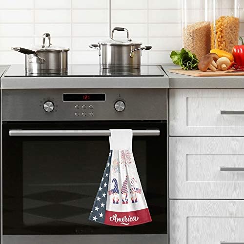 Boccsty American Flag Gnomes Bath Towels 2 Pack