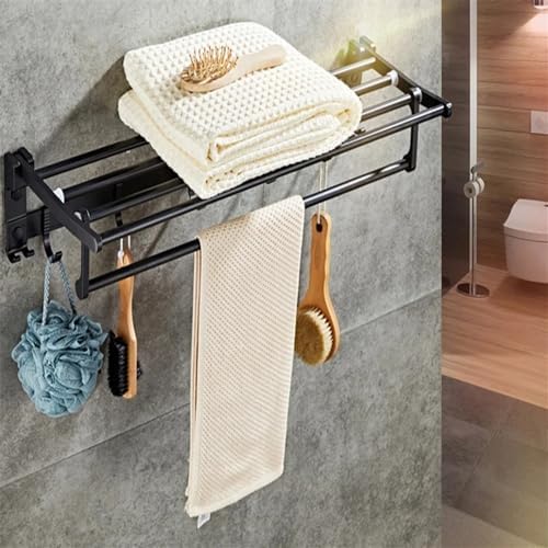 Bathroom Towel Rack Aluminum Towel Holder ANNBKA L 60x12x18cm