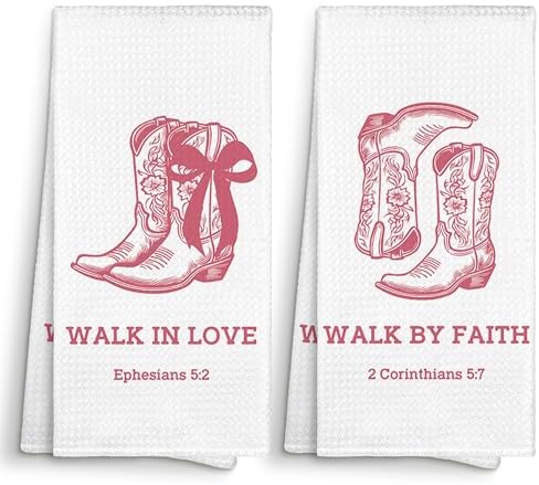 Bible Cowgirl Kitchen Towels
