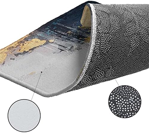 Blue Green Kitchen Rug Set 2PCS Non Slip Mats