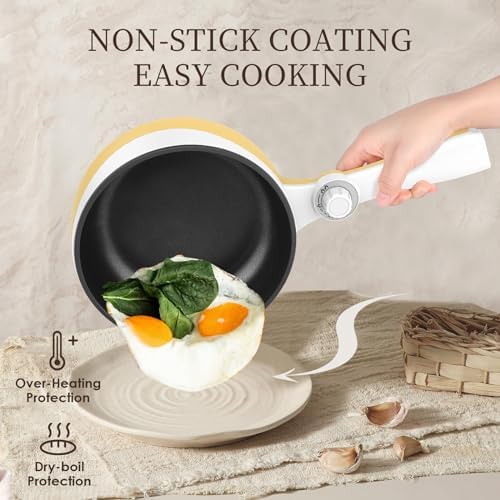 Audecook Compact Electric Hot Potrapid cooking for steaksoupeggnoodlesOatmeal