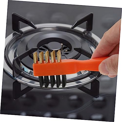 PartyKindom 2 Pcs Copper Wire Brush for Cooktop and Kitchen Cleaning