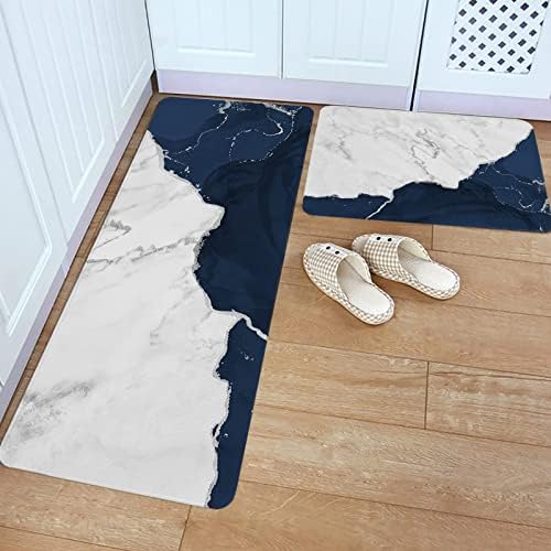 Navy Blue Kitchen Rugs Set