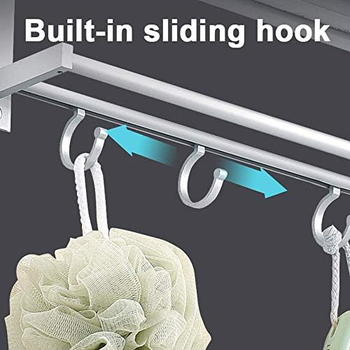 Bathroom Towel Shelf Set Double Towel Holder Space-Saving
