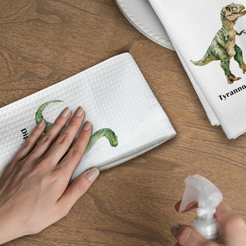 Dinosaur Dish Towels for Kids Perfect for Kitchen Nursery