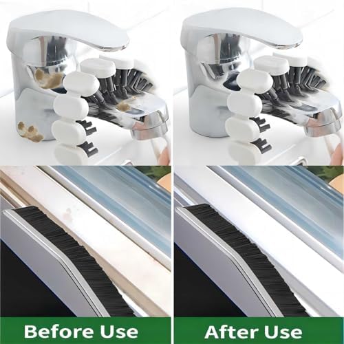 Seven-Piece Crevice Bends Essential Cleaning Kit for Kitchen Bathroom