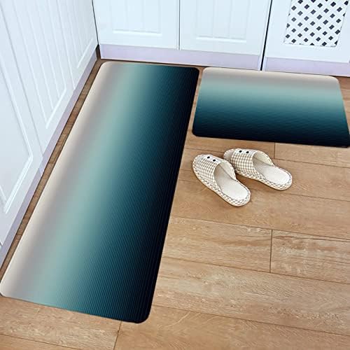 Capturing Gradient Stripes Soft Non-Slip Kitchen Mat for Kitchen Bathroom